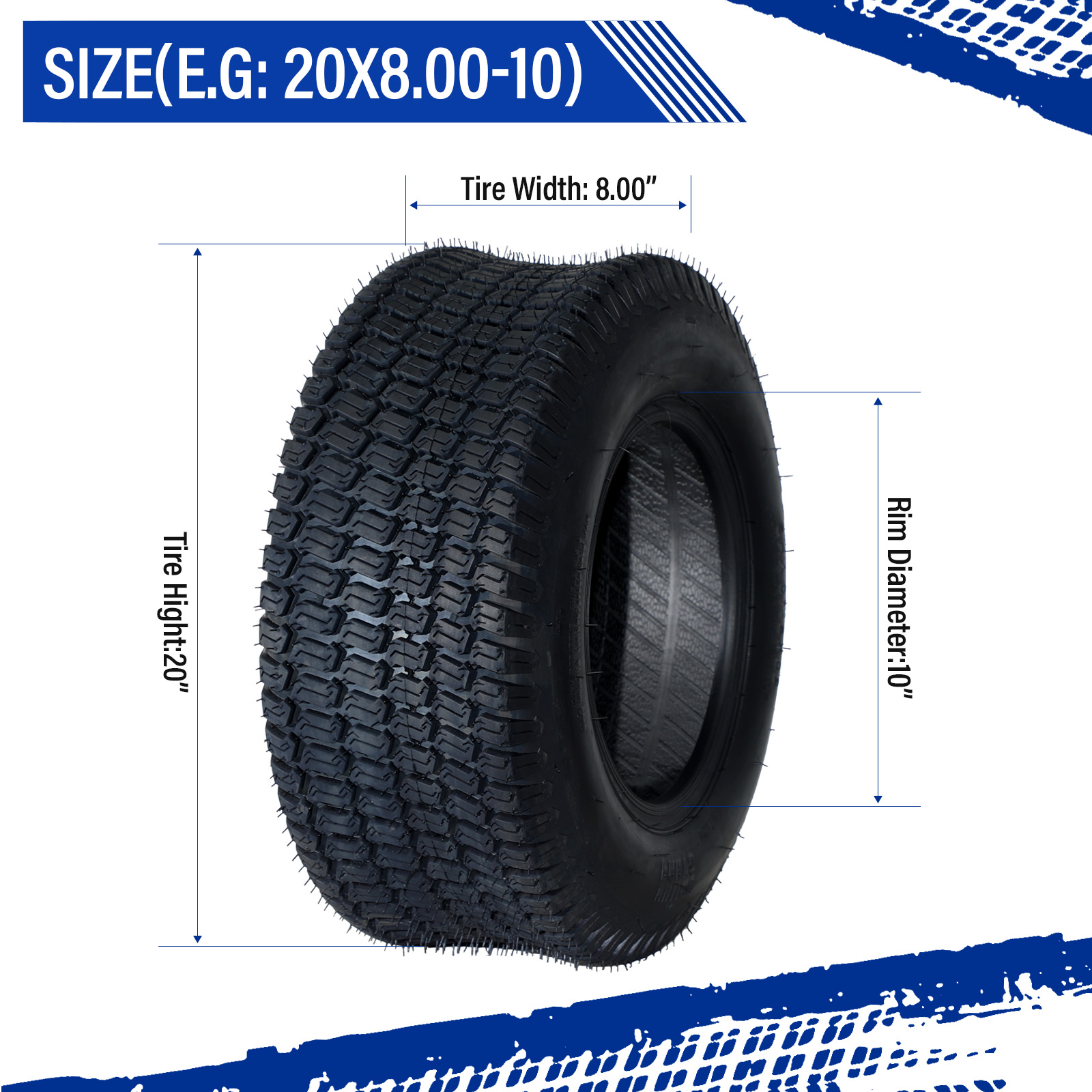Ｒumi　訳あり20キロ　A-10 20x10.00-10 ARIEN Mower TIRE RIM WHEEL ASSEMBLY 4ply 4-Hole