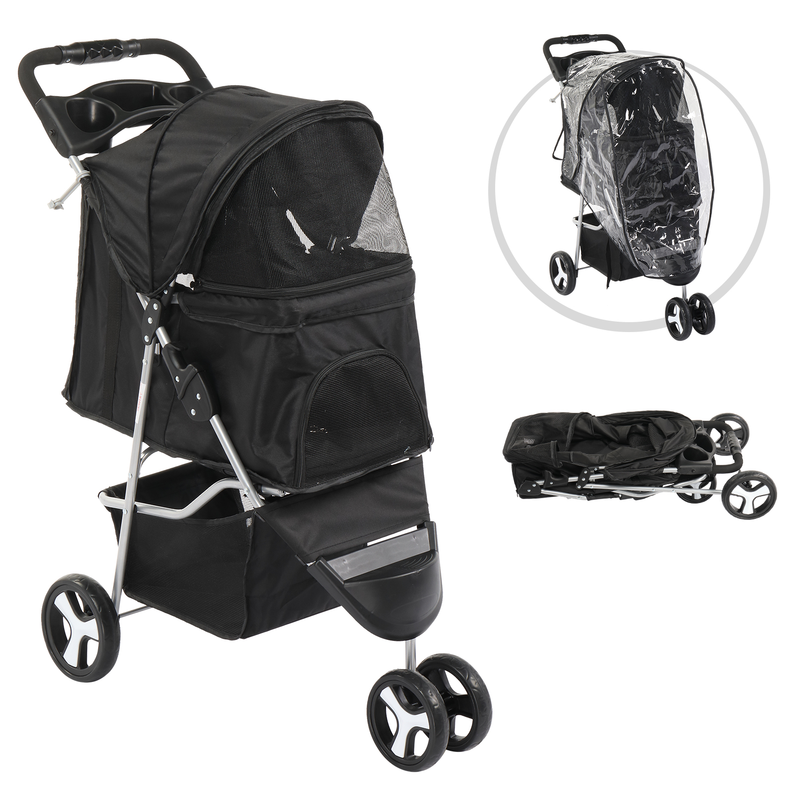 Baby Stroller Pet Stroller For Cats/Dogs,3 In Multifunction