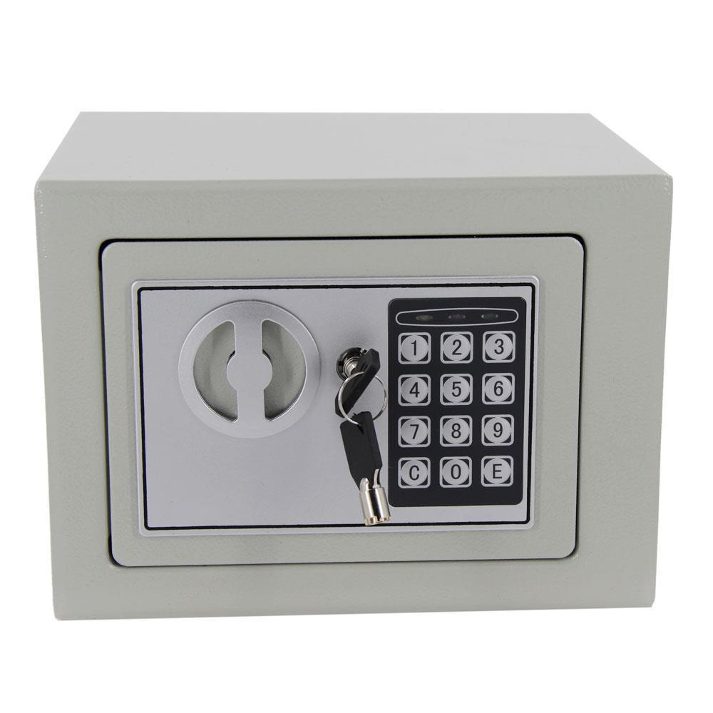 Upgrade 9" Electronic Digital Safe Box Keypad Lock with Keys Wall