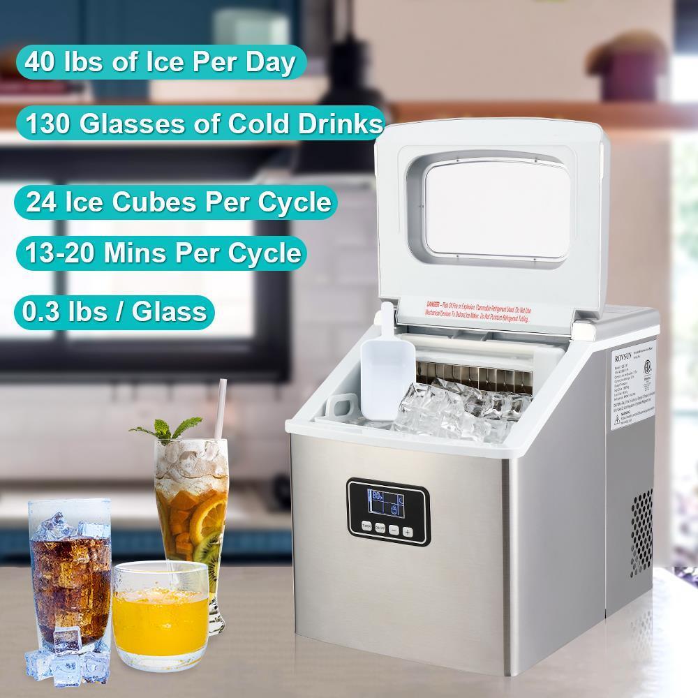 New Zokop Portable Countertop Ice Maker Machine Countertop Bar Cube