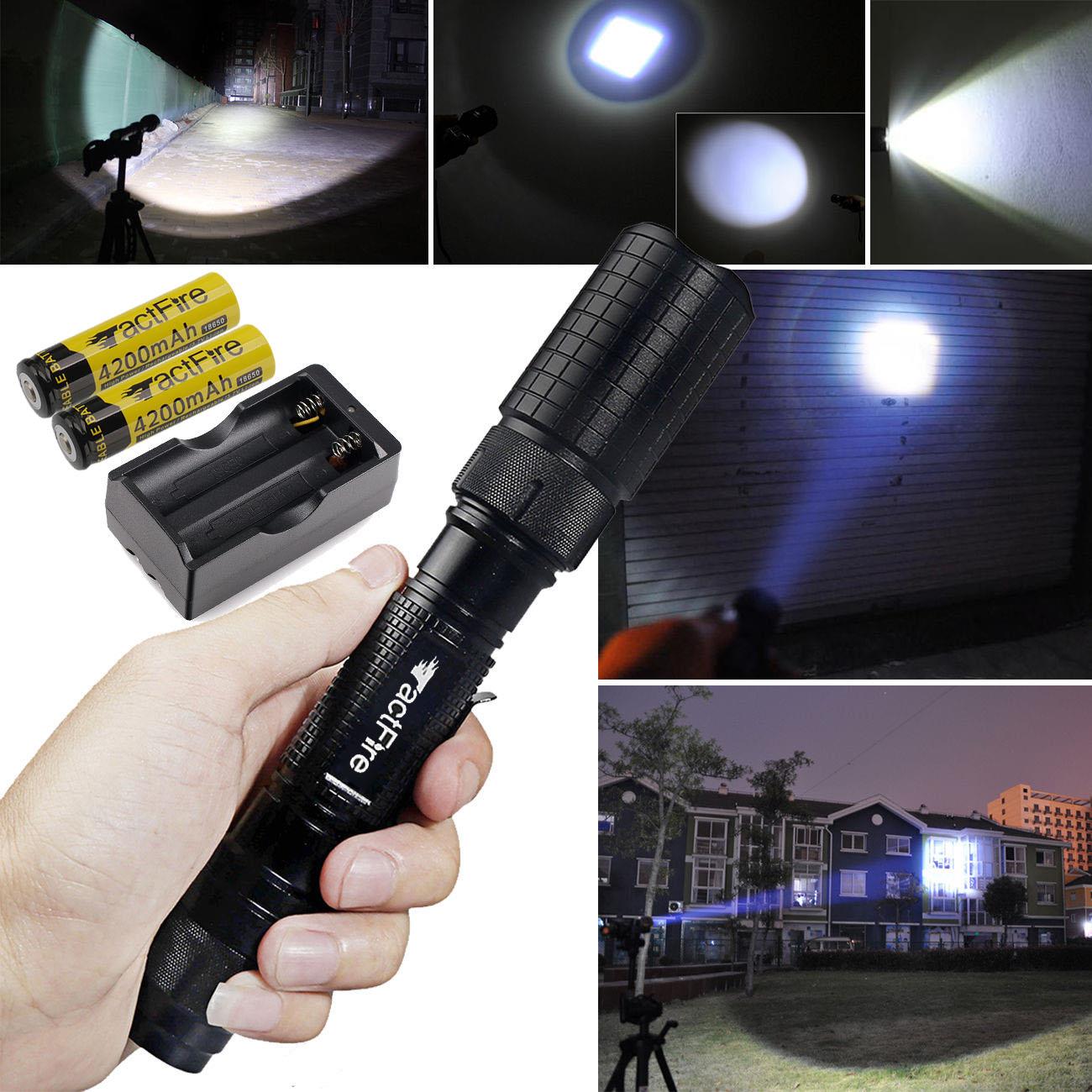 90000/20000/10000Lumens LED Flashlight Torch Zoomable Outdoor Light