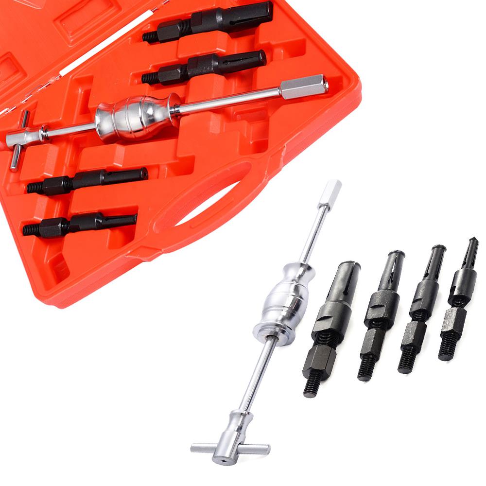 5pcs Blind Inner Bearing Puller Hole Remover Extractor Set Slide Hammer