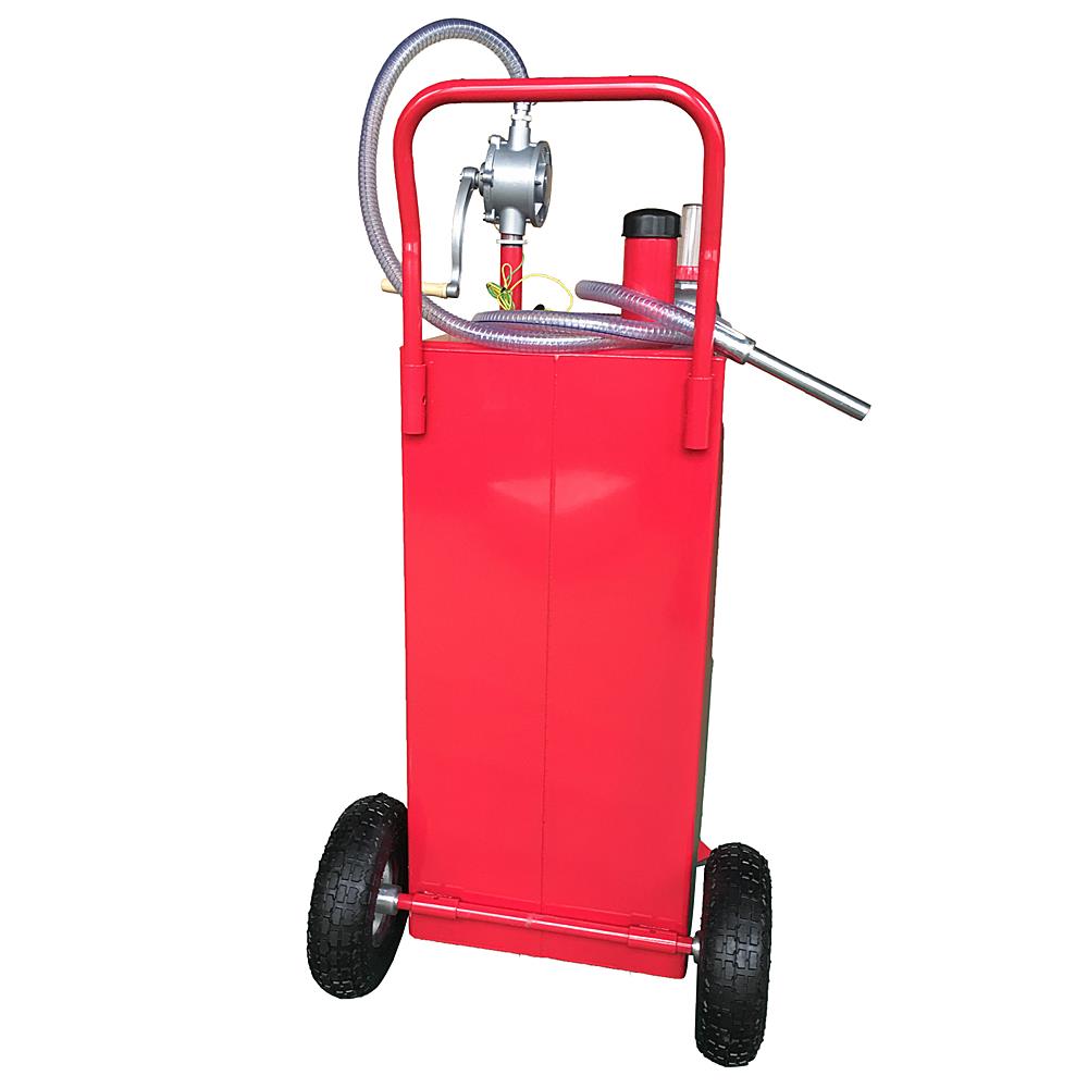 30 Gallon Portable Fuel Transfer Gas Can Caddy Storage Gasoline Tank