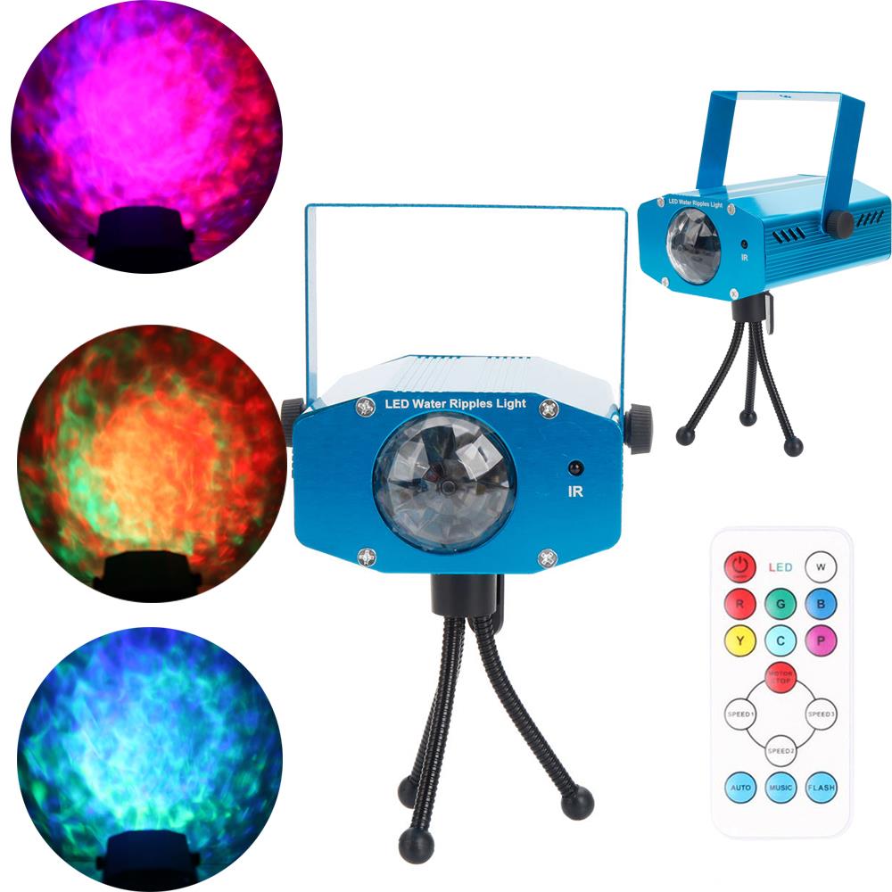 360 Degrees 9W 3RGB LED Ripple Effect Stage laser Projector Light Show