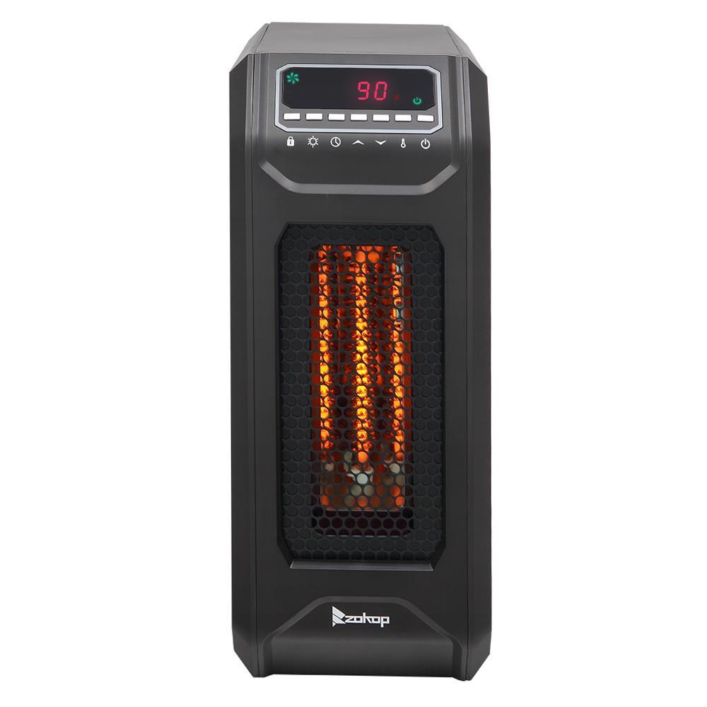 Portable Electric Infrared Space Heater 1500W 12H Timer Remote Control
