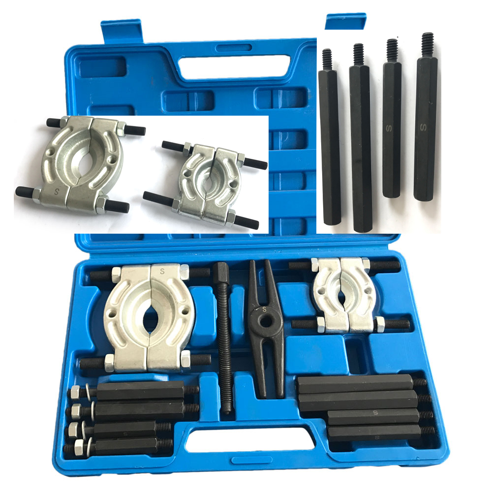 12 Pcs Metal Bearing Puller & Separator Set Diameter Splitters Tool