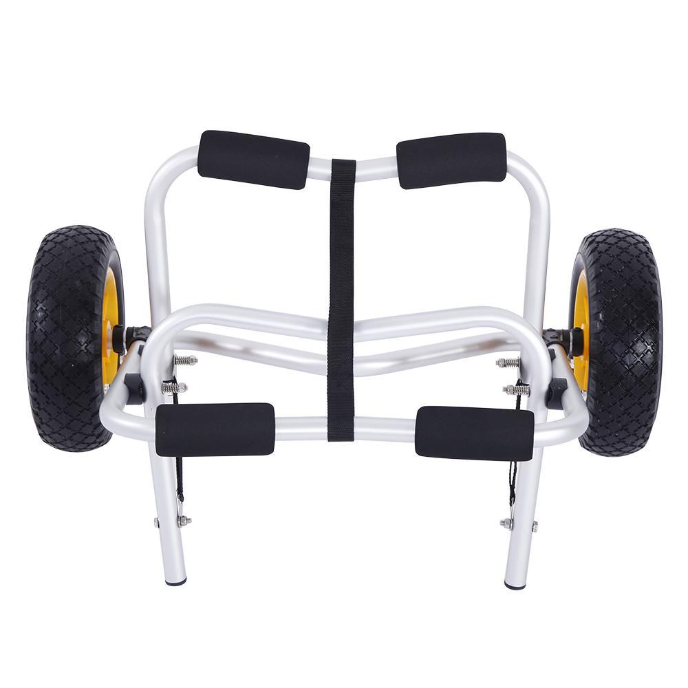 CORESTONE New Aluminum Kayak Jon Boat Canoe Gear Dolly Cart Trailer Carrier Trolley Wheels