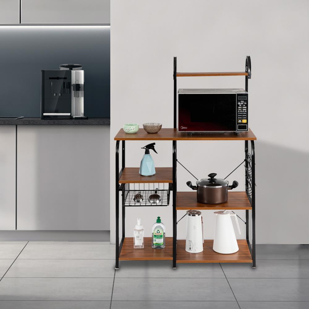 4 Tier Cozinha Baker Rack Utilitário Forno De Micro Ondas Suporte Carrinho De Armazenamento Workstation Ebay