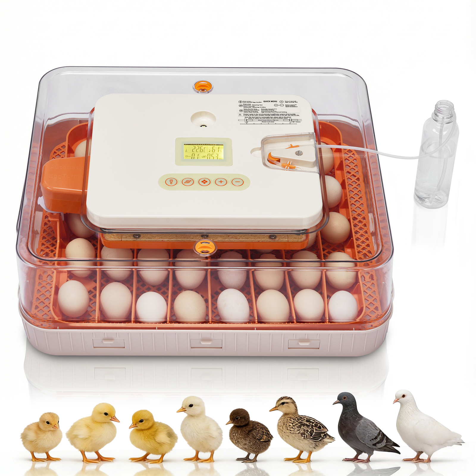 孵卵器 56 Egg Incubator for Hatching Eggs Auto Egg Turning &Humidity