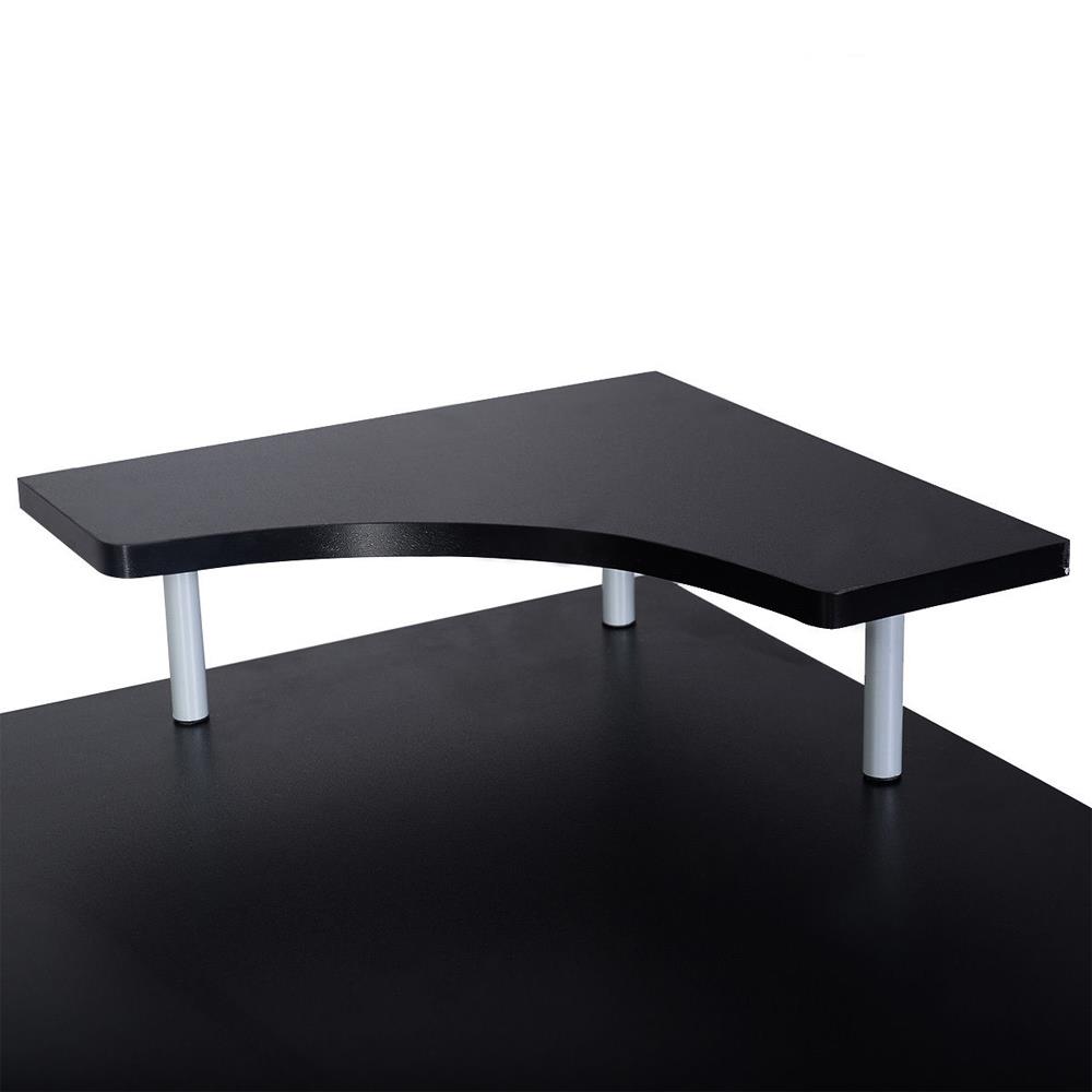 Corner Computer Laptop Desk Home Office Furniture With 3 Drawers