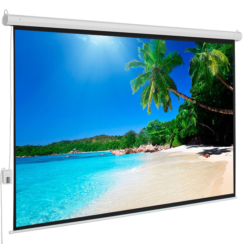 100" 43 Electric Remote Control Projection Screen HD Home Movie