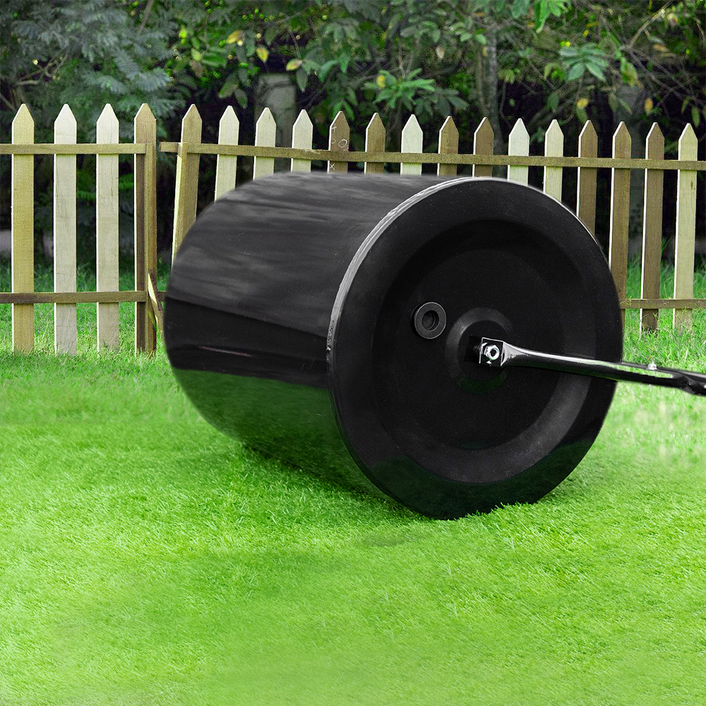ROVSUN Heavy Duty Steel Roller Capacity 16 Gal or Hand Push Lawn Roller