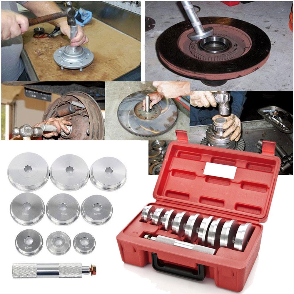 10 PCS Bearing Race Seal Install Driver 1.565" to 3.180" Tool Kit Set