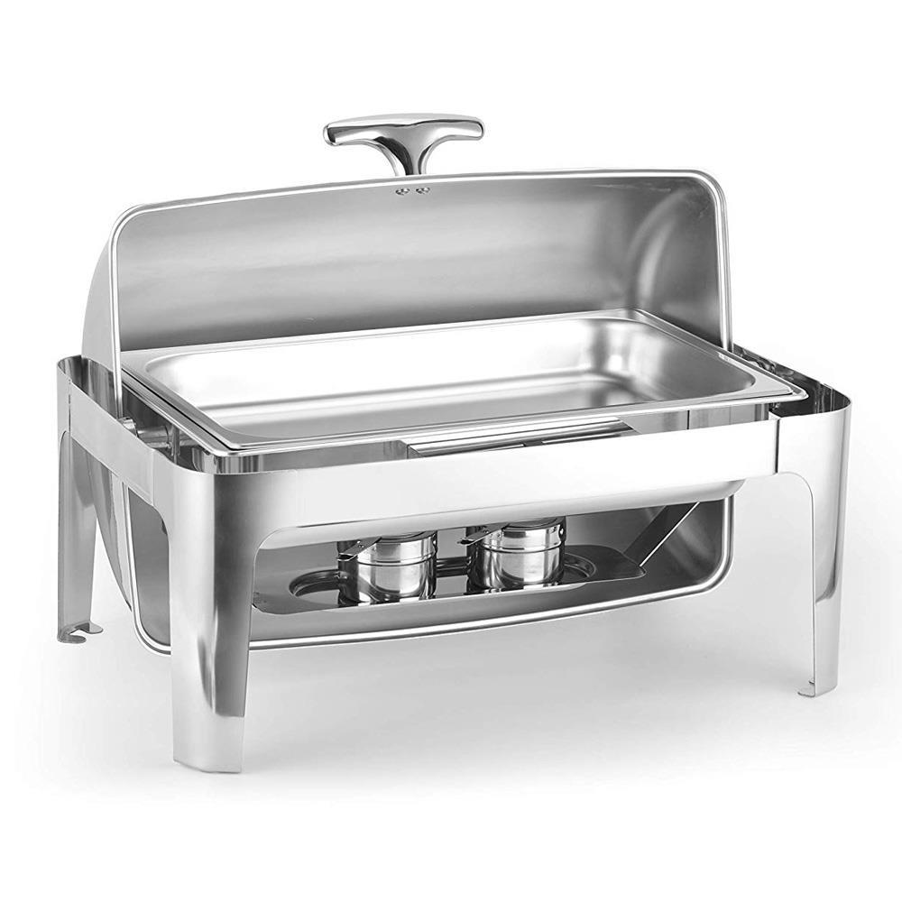 Chafing Dish 9 L/9.5QT Stainless Steel Rectangular Chafer Full Size