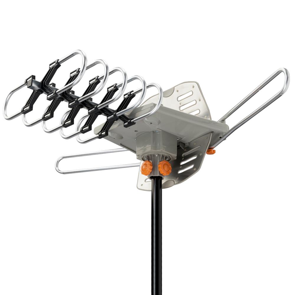 990 Mile Outdoor TV Antenna Motorized Amplified V/UHF HDTV 1080P