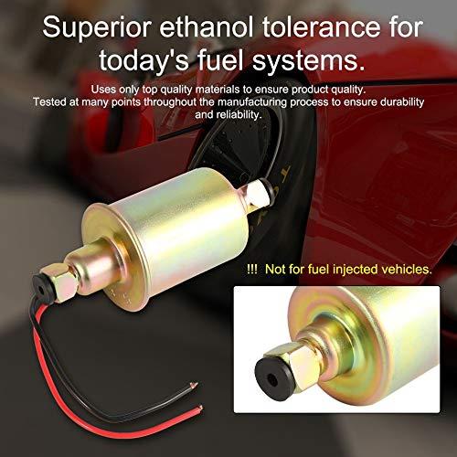 E8012S Universal Electric Fuel Pump Gas Diesel Carbureted With Installation Kits