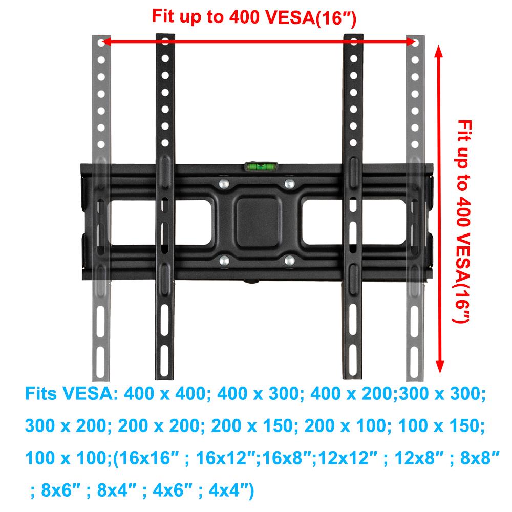 Full Motion TV Wall Mount Bracket Swivel Tilt LCD LED Fit 32 40 42 46 50 55 70/"