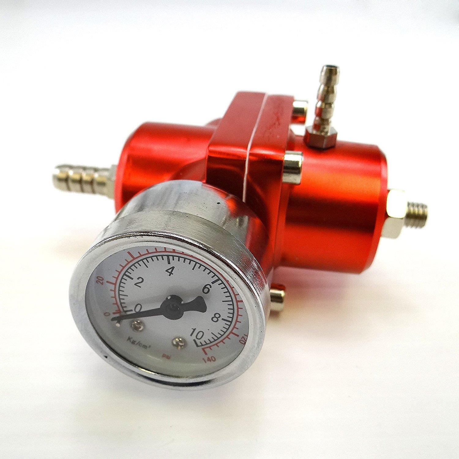 New Advanced Aluminum Adjustable 140 PSI Fuel Pressure Regulator W