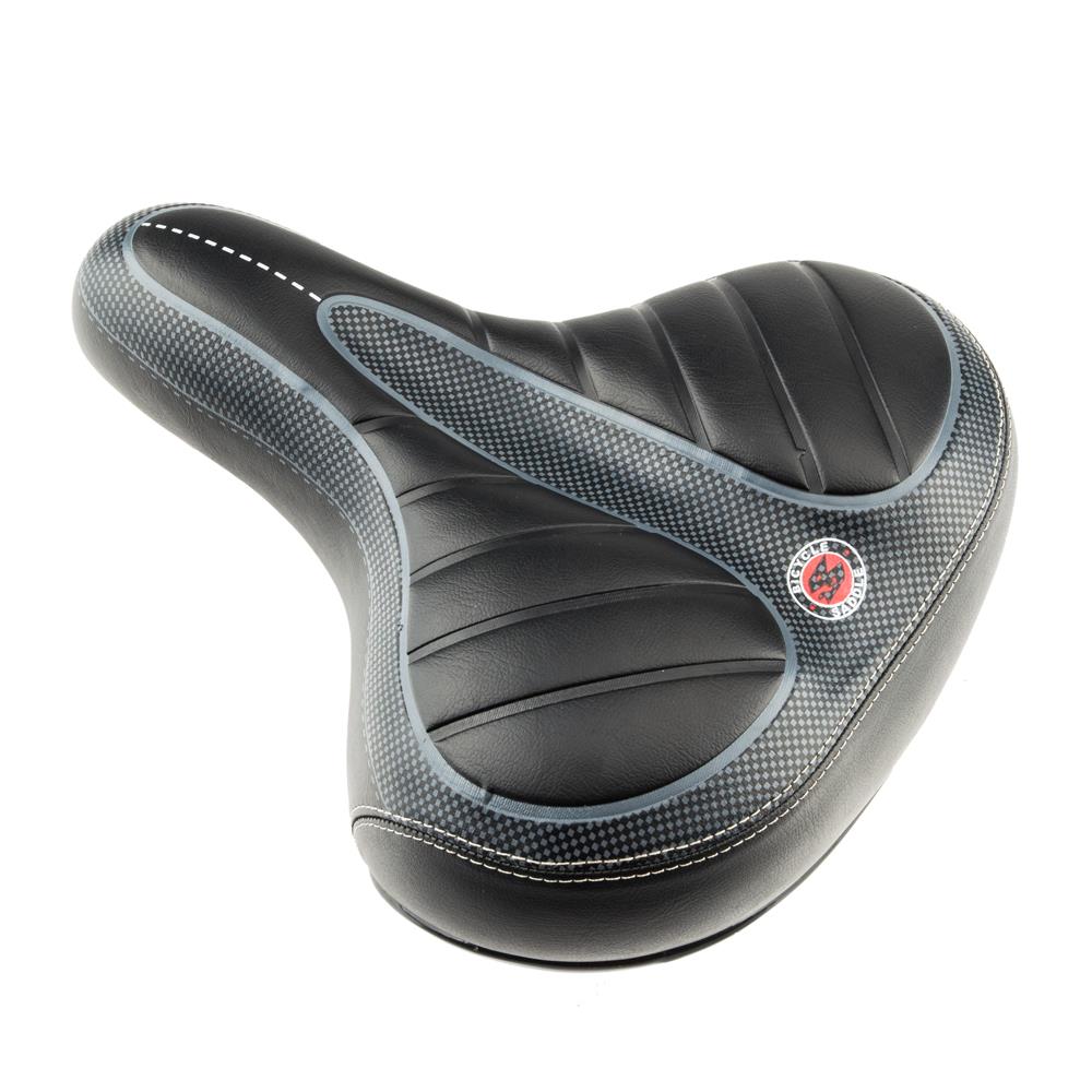 New Bicycle Saddles Comfort Seat Wide Big Bum Gel Pad Bike Replace