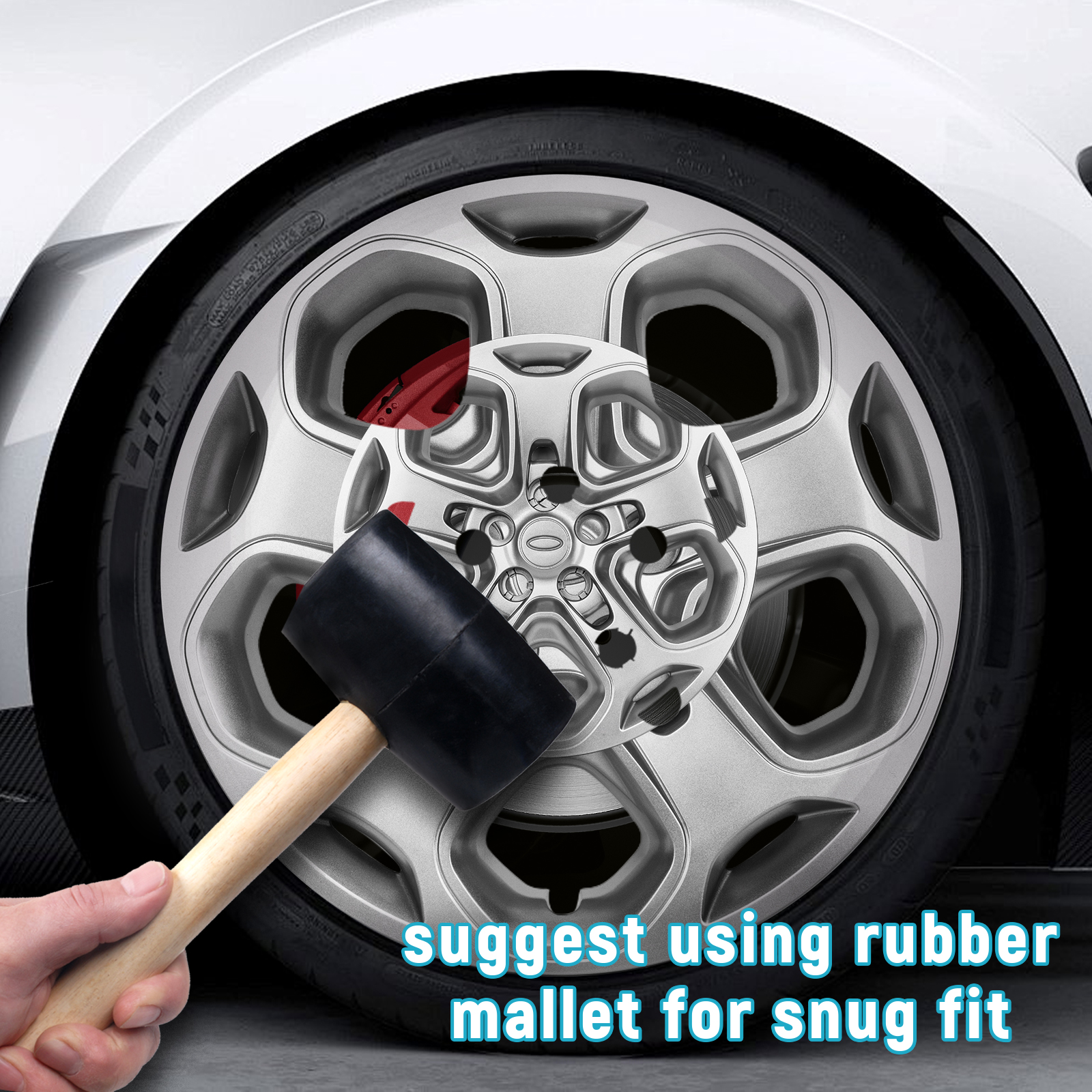 4pcs Hub Wheel Center Caps For 1997 1998 1999 2000 Ford F-150