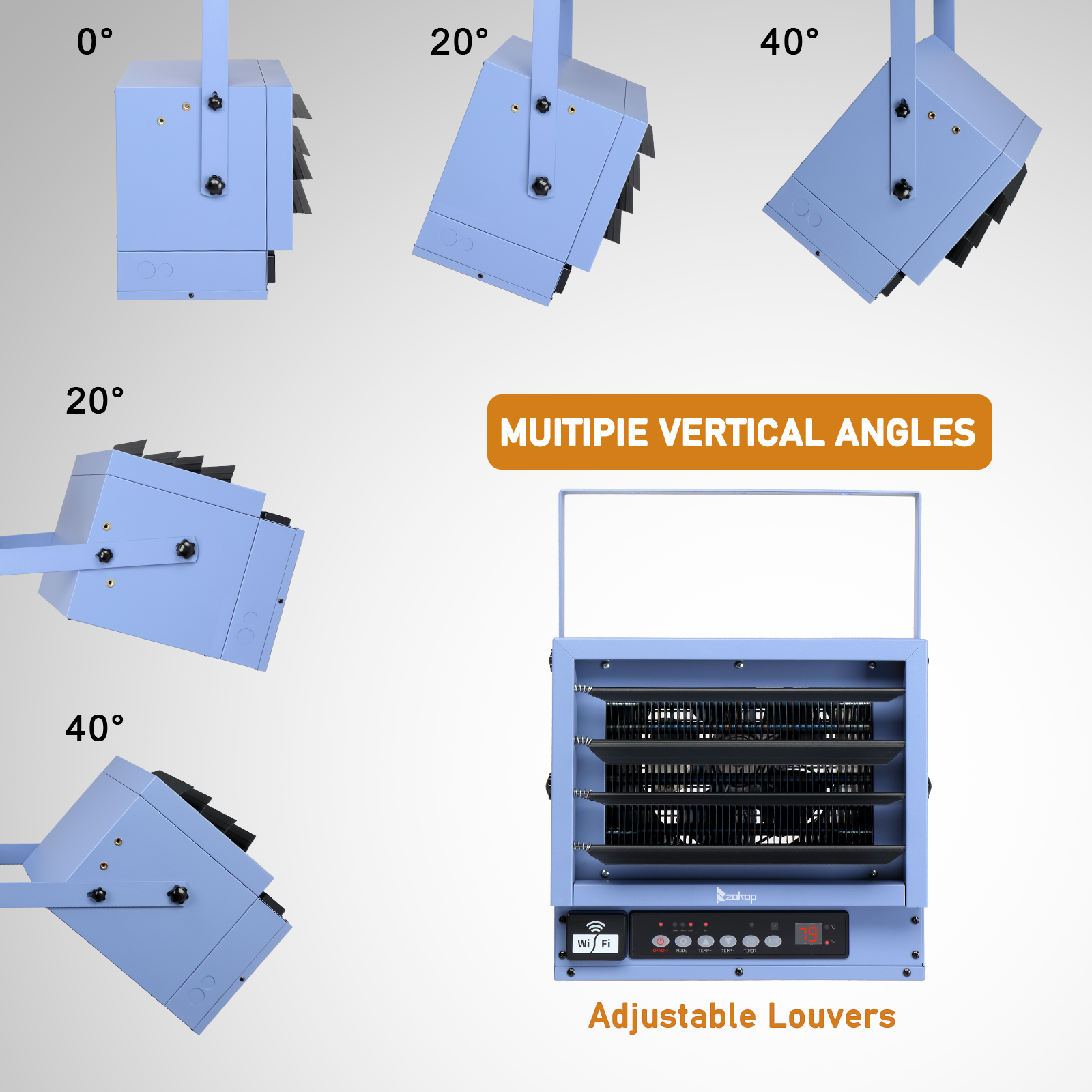 Heater Fan InoKraft 5000W Electric Garage Heater With Remote