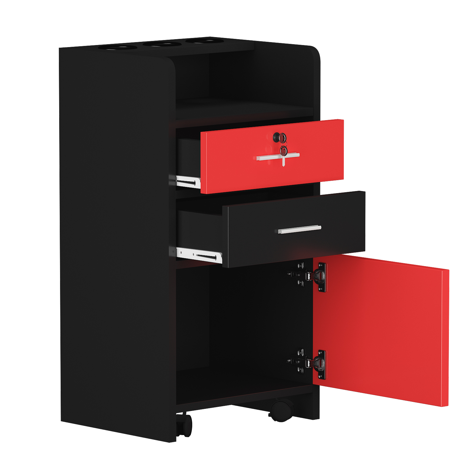 Beauty Spa Station Hair Salon Cabinet Drawer Barber Station