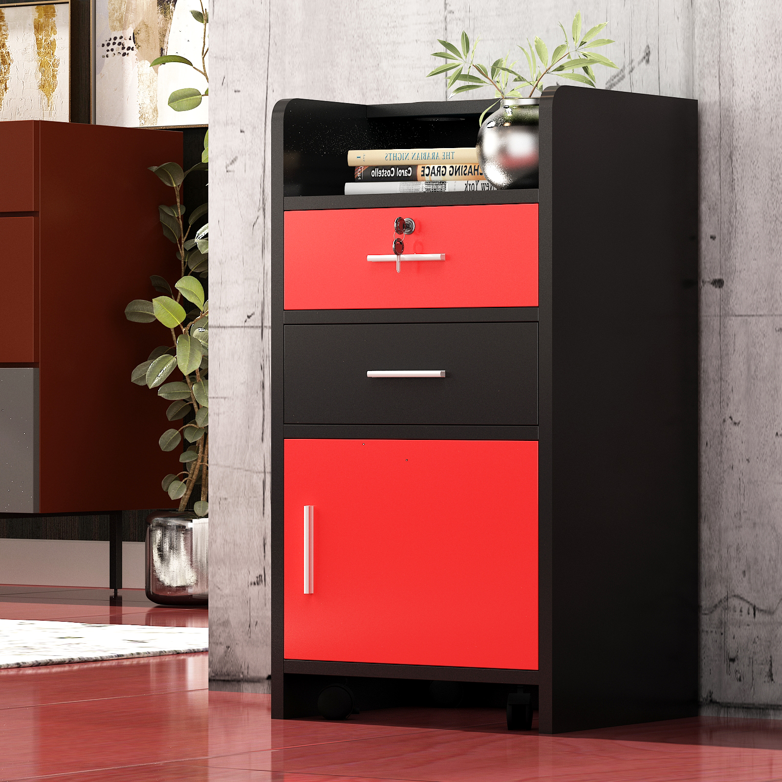 Beauty Spa Station Hair Salon Cabinet Drawer Barber Station