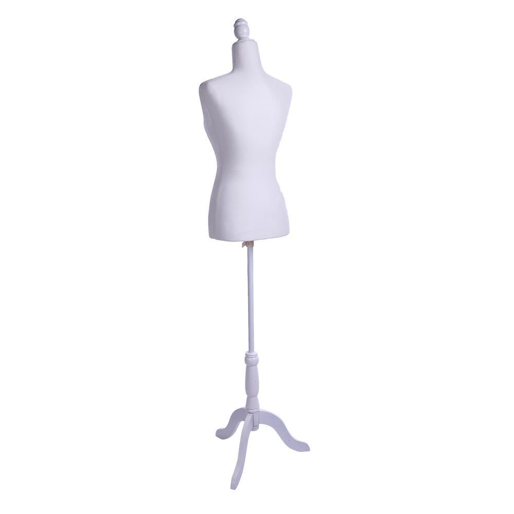 Adjustable Female Mannequin Torso Dress Form Display w/ Tripod Stand