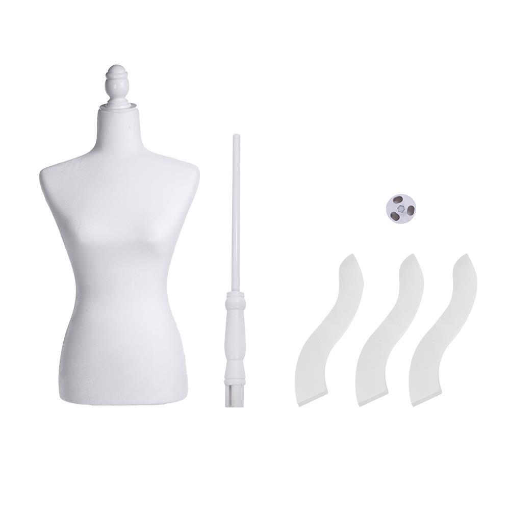 Adjustable Female Mannequin Torso Dress Form Display w/ Tripod Stand