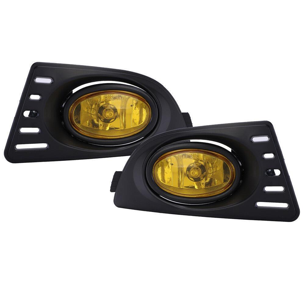thumbnail image 2 of YLT Auto Pair Yellow Fog Lights With Wiring & Bulbs For Acura RSX 2005-2007 2 of 5