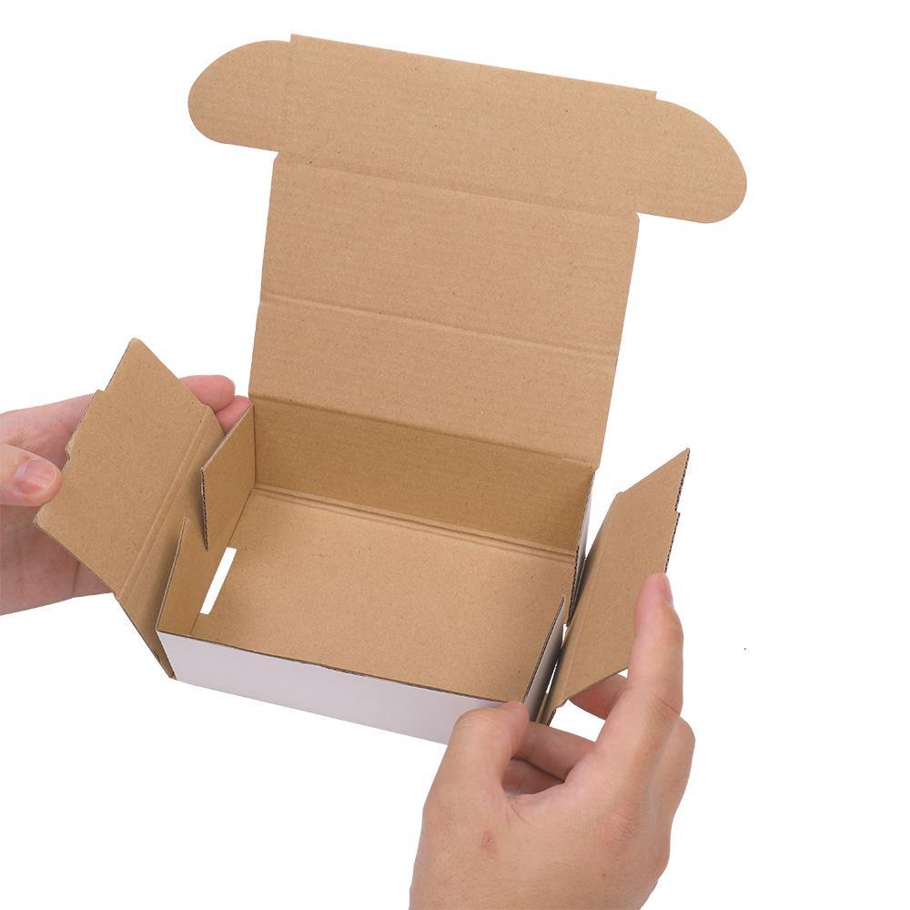 Cardboard Boxes RLAVBL 6x4x4 Inches Shipping Boxes Set Of 25, Brown Small Corrugated Small Shipping Boxes