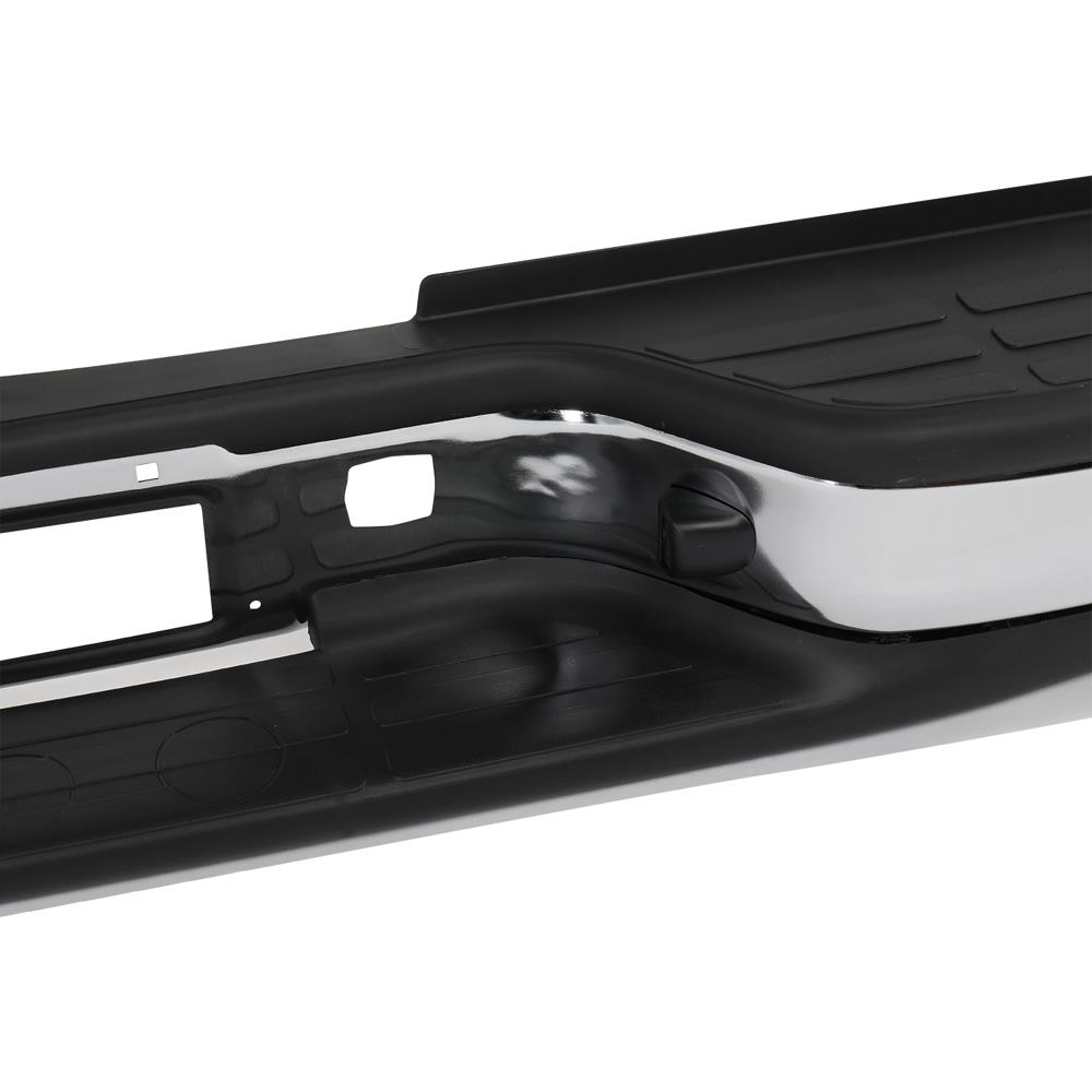 Chrome Step Bumper 1999-2007 Direct Replacement Chrome Rear Step Bumper For 1999-2007 Chevy Silverado & GMC Sierra Fleetside Silverado Rear Bumper
