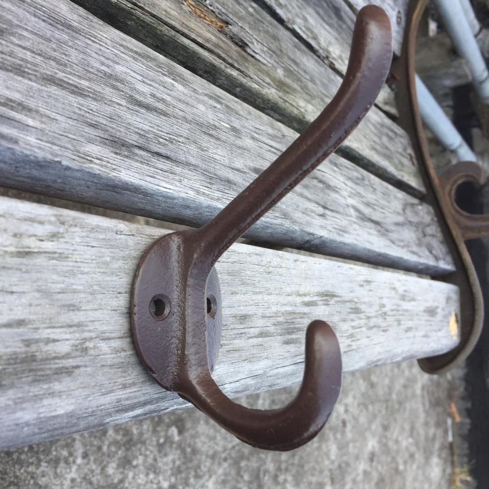 5 Pcs Vintage Style Rustic Cast Iron Wall Coat Hooks Hat Hook Hall Tree