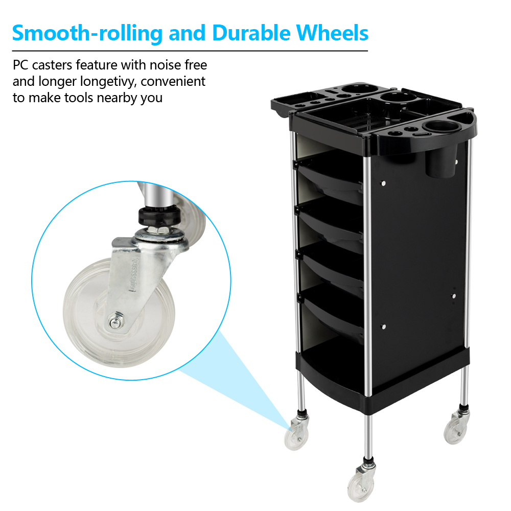 37" Salon Trolley Storage Cart Beauty Spa Hair Dryer Holder Stylist Equipment eBay