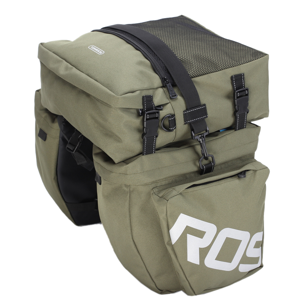 Hot 3 In1 Roswheel Bicycle Rear Seat Waterproof Bike Cycle Travel Pannier Bag