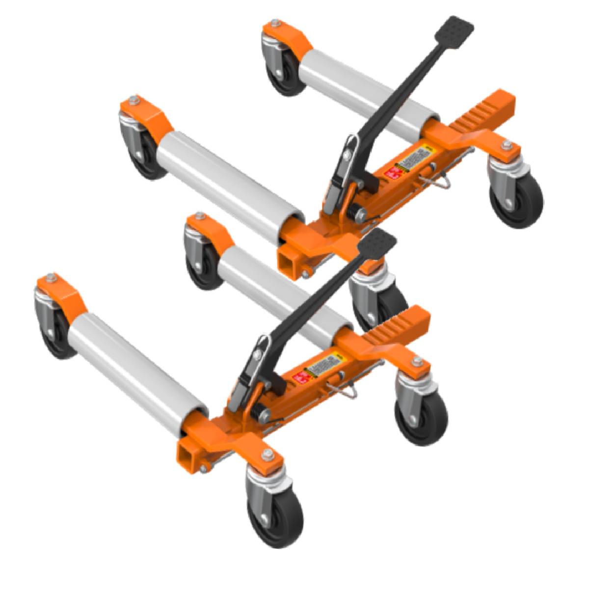 Dolly / オレンジ SuperHandy 3600-lb Capacity 4-Wheel Orange Rubber Dolly GUO092 at