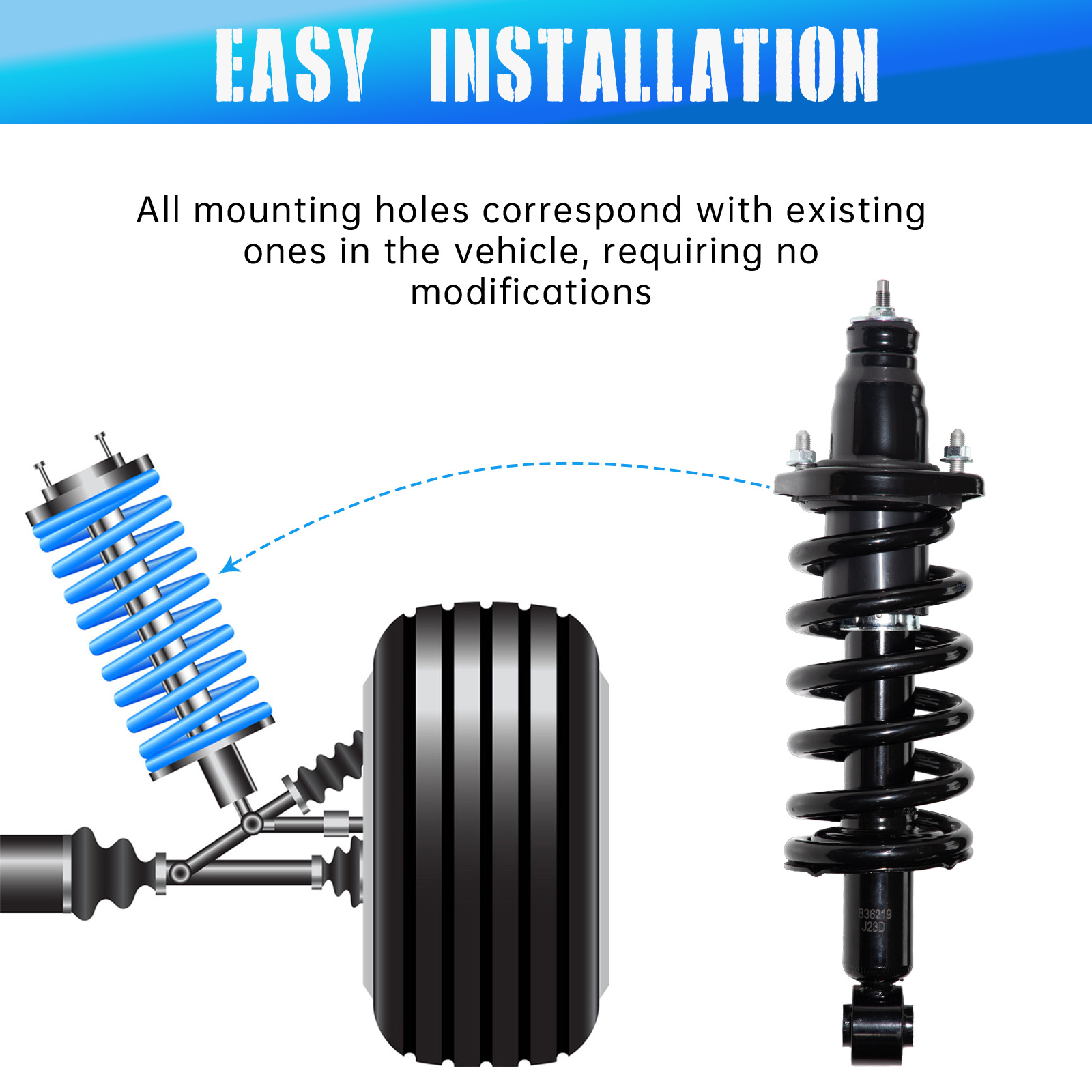 Automotive Shocks and Struts - 2007-2014 Honda CR-V