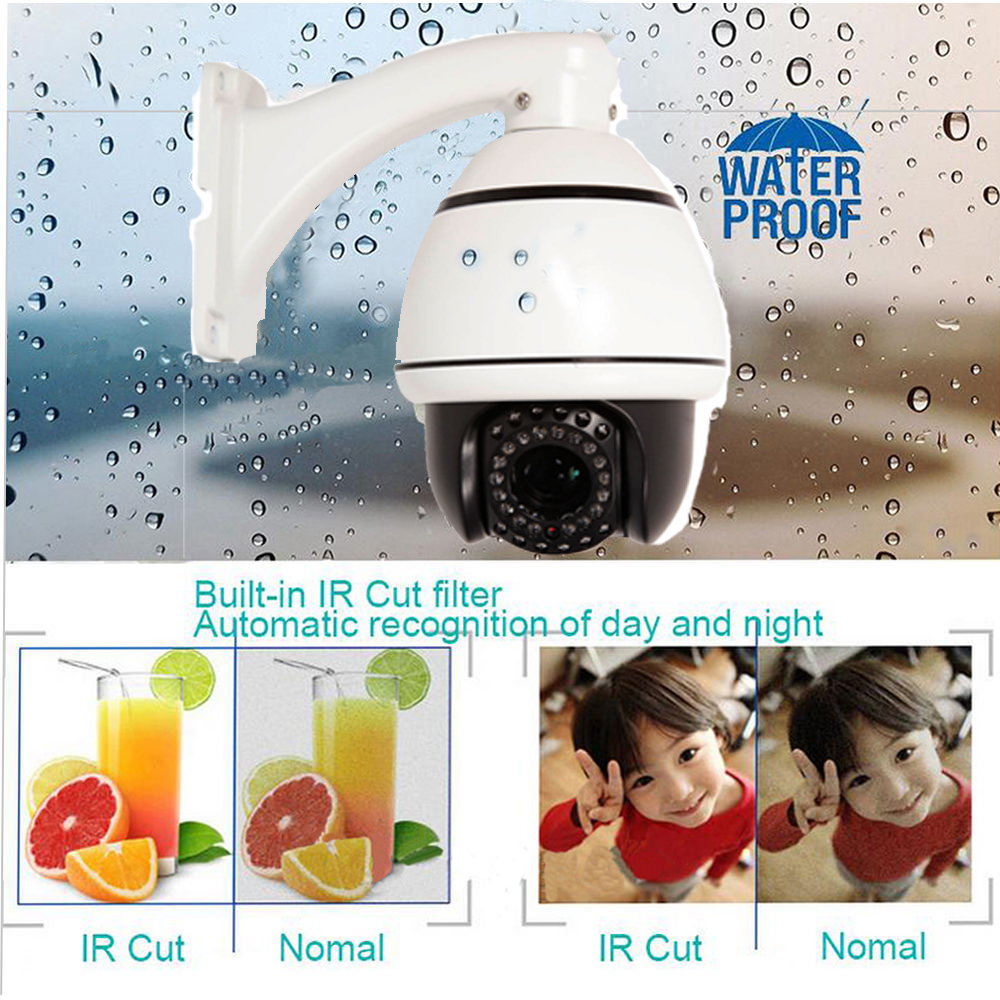 1200TVL HD 30X Zoom PTZ IR-CUT Surveillan CCTV Camera Zoom for RS-485 DVR System