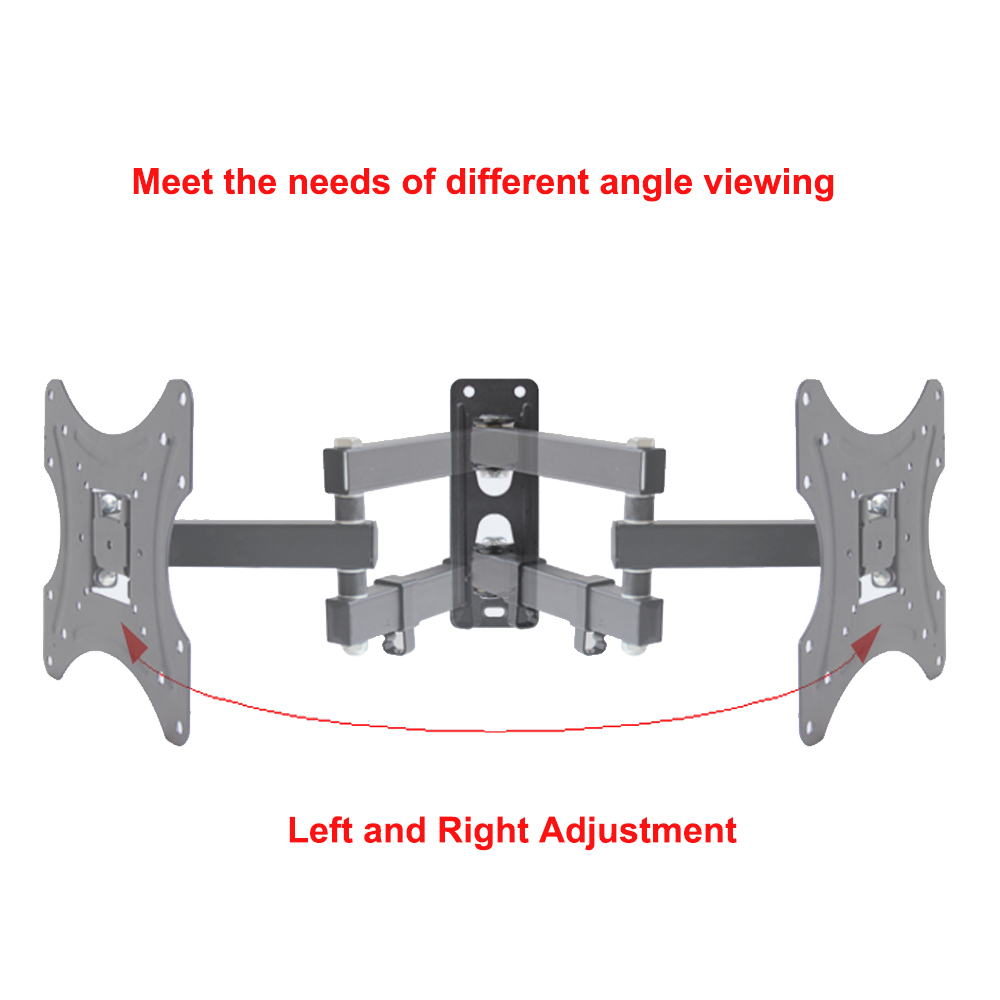 Full Motion TV Wall Mount Tilt Swivel For 27 29 32 36 37 39 40 42 inch LED LCD