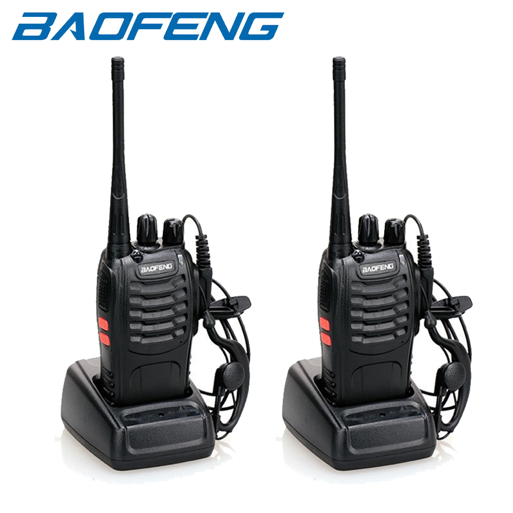 2 x Baofeng BF-888S Two Way Radio 400-470MHz Walkie Talkie Set with Flashlight
