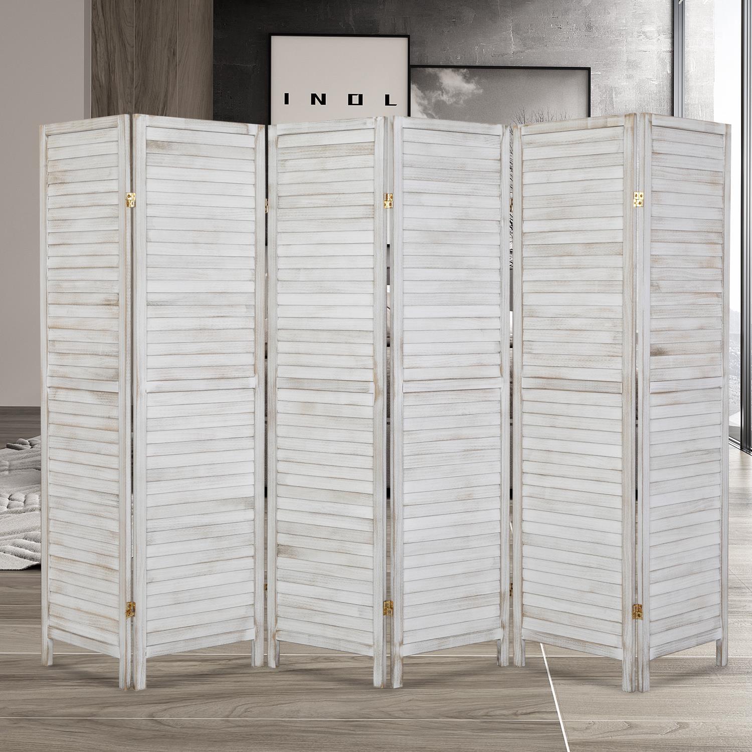 6 Panel Handmade Room Divider Home Decor Indoor Accessory Office Freestanding