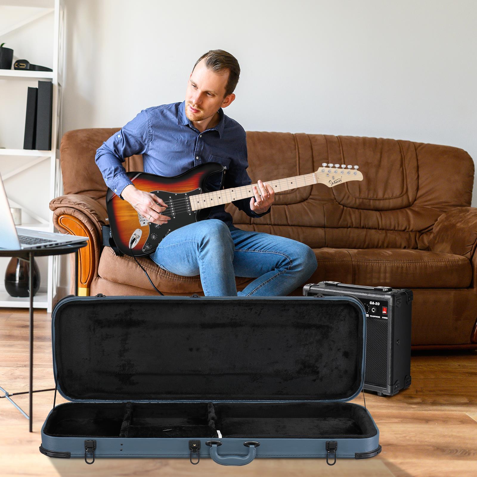 Ktaxon Cases Hard-Shell Wood Case for Standard Electric Guitars
