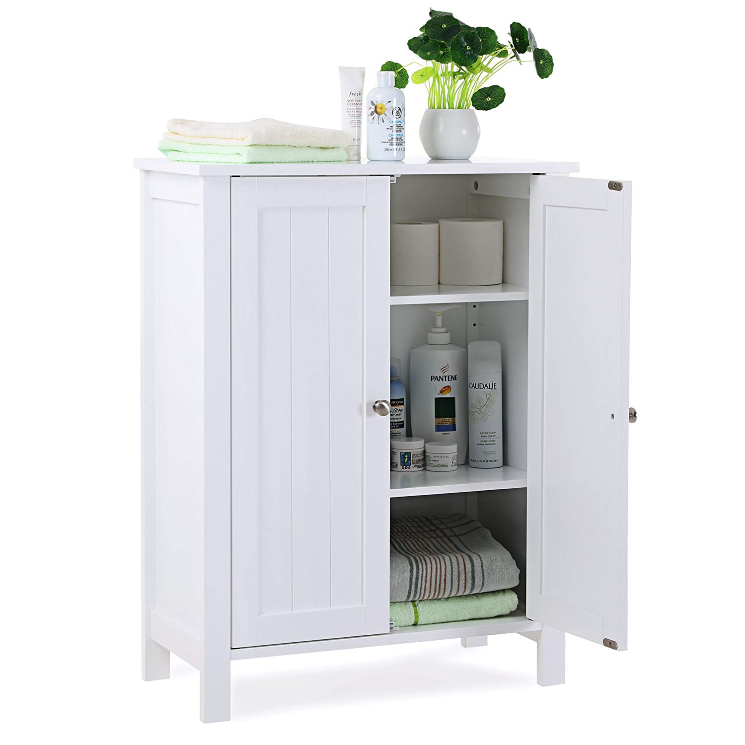 Storage Cabinet Kitchen Pantry Cupboard Organizer Furniture with 3