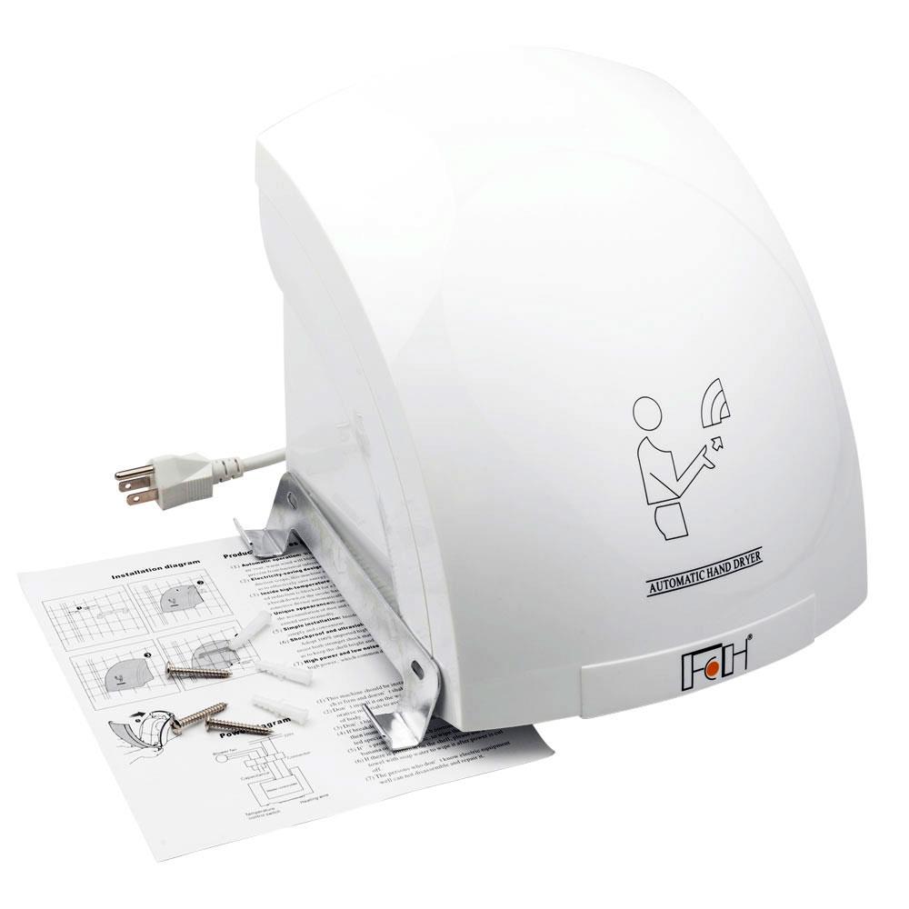 New Portable Waterproof Automatic Hand Dryer White for bathroom /& home US