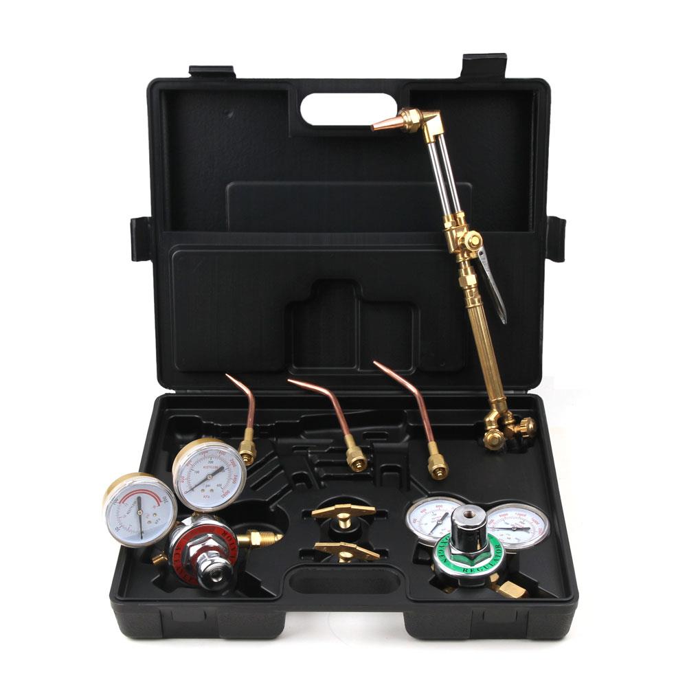 Gas Welding Cutting Welder Kit Oxy Acetylene Oxygen Torch with Hose