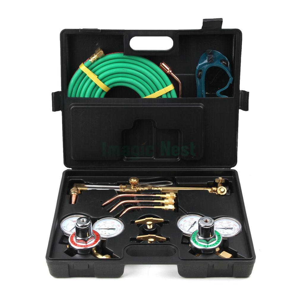 Gas Welding Cutting Regulator Welder Oxy Acetylene Oxygen Torch Brazing Fits