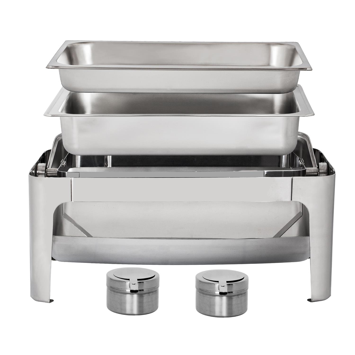 9 L / 9.5 Quart Stainless Steel Chafing Fullsize Rectangular Chafer