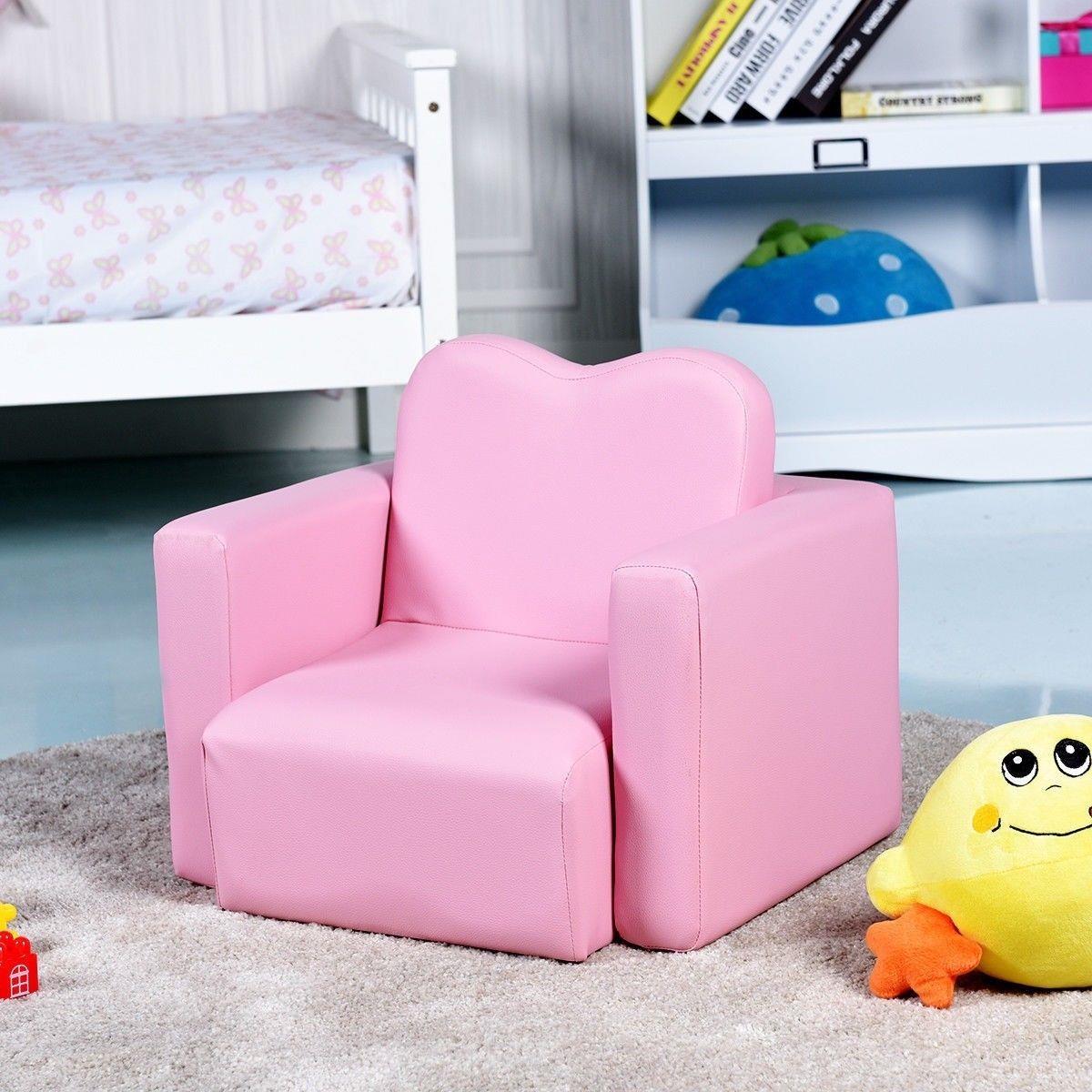 kids pink armchair