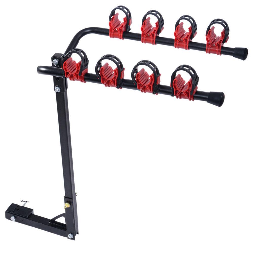 Bike Rack Hitch Mount 4 Bicycle Carrier Receiver Auto Car SUV Truck Heavy Duty