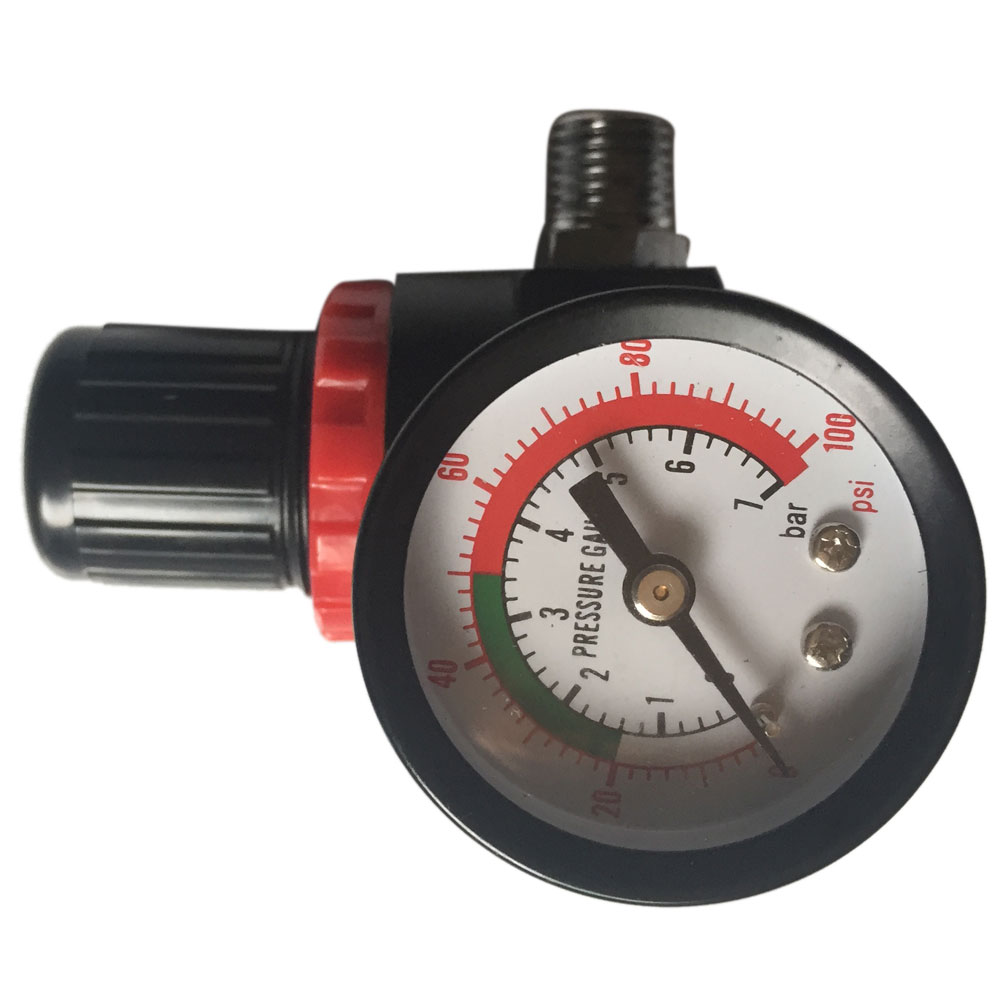 New HVLP Spray Gun Air Regulator Pressure Gauge Diaphragm Control Auto